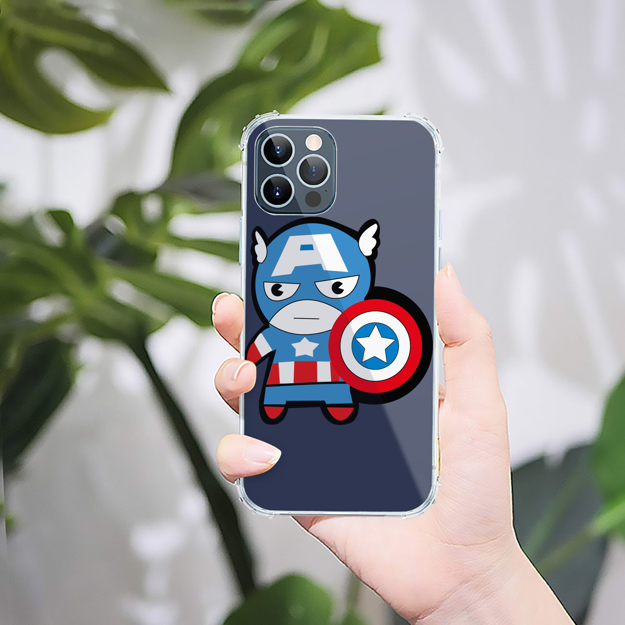 （画像用） アベンジャーズ The Avengers 【iPhone 12シリーズ対応】透明スマホケース（クリアソフトケース）